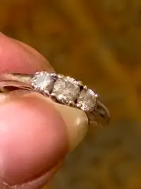3 Diamond (1 ct each) engagement ring