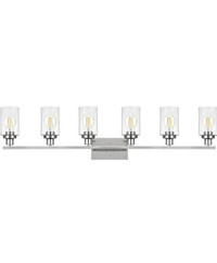 Bathroom Vanity Lighting Fixtures Chrome Finished 6-Light with C