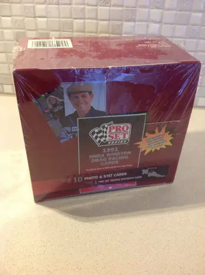 1991 Pro Set Racing - NHRA Winston Drag Racing Cards - Factory Sealed Box Contains 36 packs
