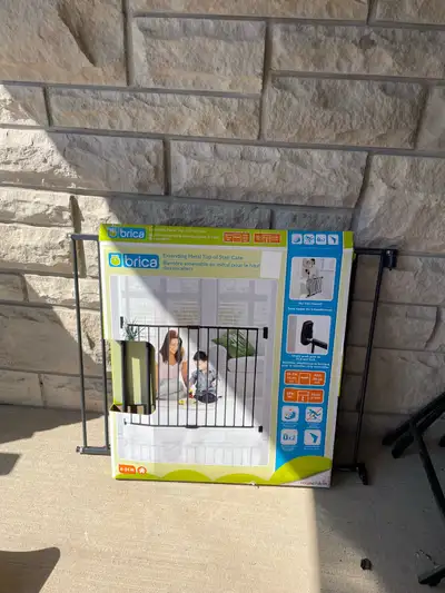 2 Brica Extending metal top of stair gate for $ 35 each.