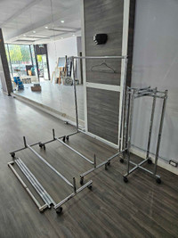 Commercial rolling rack and hanger