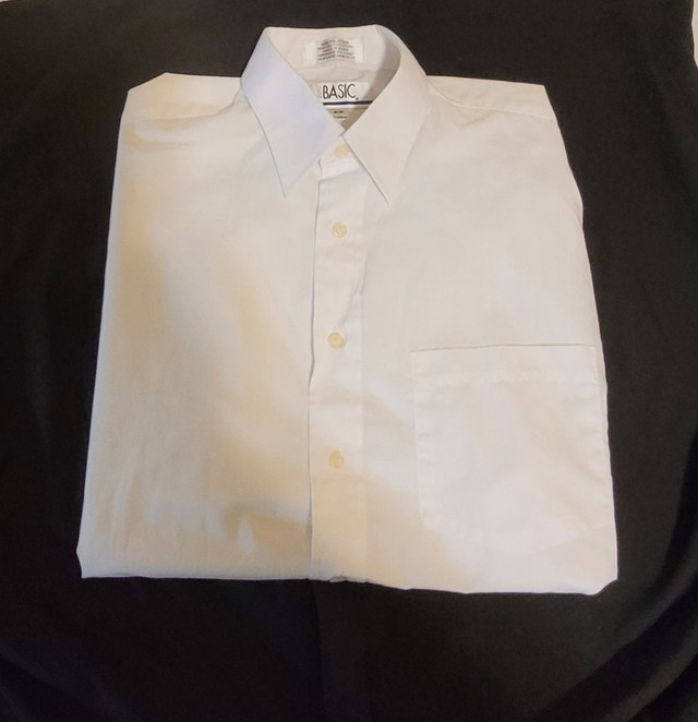 $20 OBO-1xBlack &amp; 1xWhite Men's Cotton Dress Shirts in Men's in Mississauga / Peel Region - Image 2