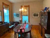 Dining table and chairs