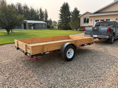 2026 trailer with removable side 12 long 6 wide with 3500 lbs axel