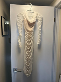Fashion Nova White Shoulder Dress