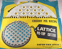 136 Lattice Pie Top Cutter plus Pie Crust Crimper $7