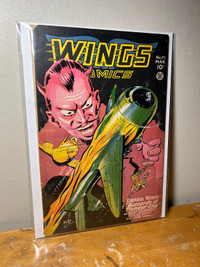 Wings Comics #79 6.5 FN+ 1947 Golden Age Aviation Devil Cover