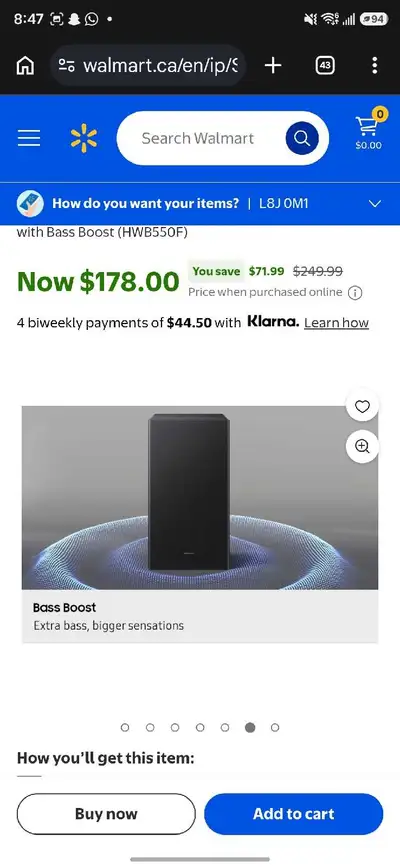 samsung soundbar and subwoofer , View more