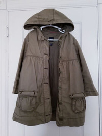 Army green spring/fall parka 5T