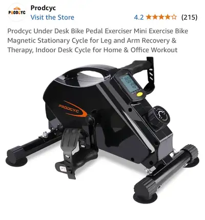 Under Desk Bike Pedal Exerciser Mini Exercise Bike Magnetic, View more