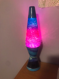 rainbow glitter lava lamp 