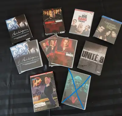 - René Lévesque, mini série de 6 épisodes, français - Criminal Minds, saison 1, anglais - The Big Ba...