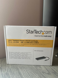 StarTech.com USB-C Multiport Adapter with SD Card Reader (NEW)