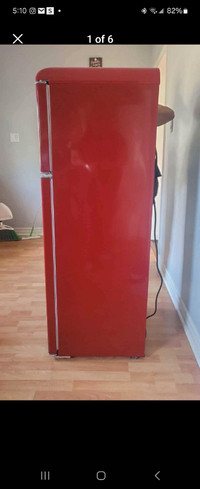 Galanz Retro Top Freezer Refrigerator -Hot Rod Red