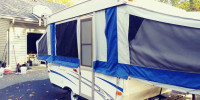 Tent trailer. 