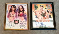 WWE Signed Poster - John Cena, Bella Twins (Brie and Nikki)