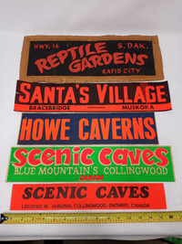 Vintage Bumper Sticker Collection Scenic Caves Cavern Santa