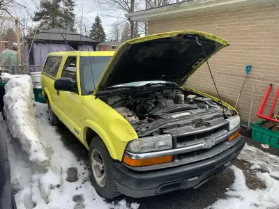 Selling a 2002 Chevy s10 for parts only as I filled out the ownership and before I registered it to...