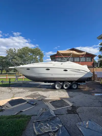 Selling my 27 foot 1997 Silverton Marine 271 Express Cruiser along with my galvanized Excalibur tri...