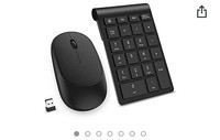 Wireless Number Pad and Mouse Combo, Acedada Portable Ultra Slim