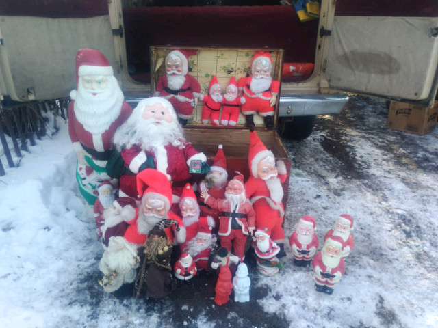 Vintage Santa Claus decorations / blowmold blow mold Christmas  in Other in Red Deer - Image 2