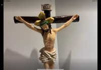 18” inch long Standing Crucifix on a Beautifully Designed Base