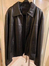 Men’s Leather Bomber Jacket