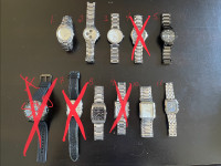 Assorted watches- see description for prices