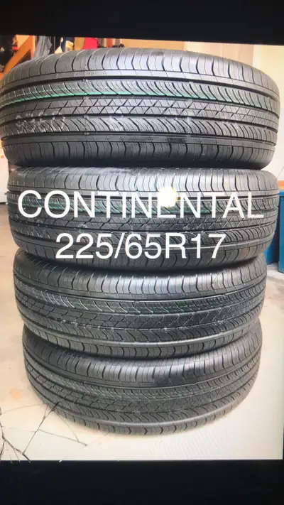 225/65R17 Continental Pro Contact TX (Take Off’s) ***** 4 NEW TAKE OFF TIRES / NO RIMS ***** ***** W...