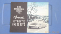 1953 Plymouth car Brochure, located in Penticton