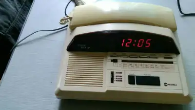 Vtg. Matsui Phone, Clock Radio -good cond., View more