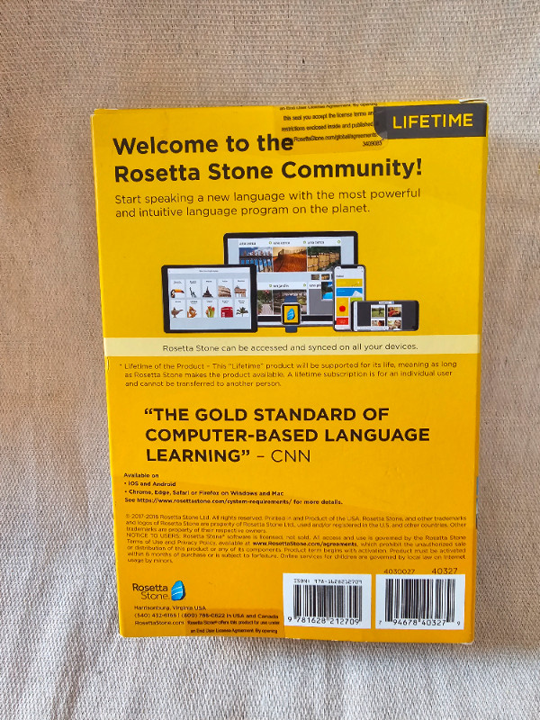 Rosetta Stone English Course COMPLETE LIFETIME in CDs, DVDs & Blu-ray in Mississauga / Peel Region - Image 2
