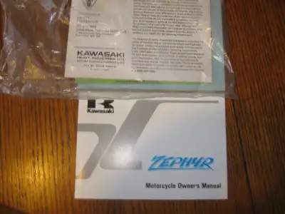 Kawasaki Motorcycle Zephyr ZR 550 Manual - $40.00 obo In Excellent condition.