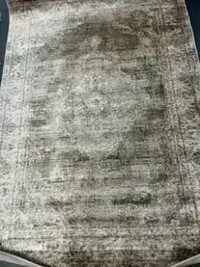 VINTAGE STYLE 3'11" x 5'7" AREA RUG- BROWN OR CREAM- mnx