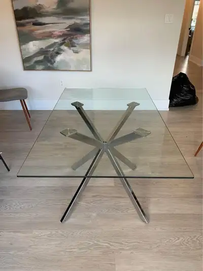 Never Used wooden Stella dining table rectangular shape, View more