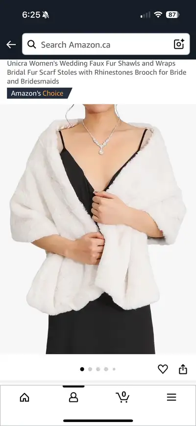 Faux Fur Shawl/Wrap, View more