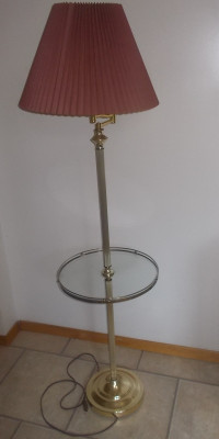 Pole Lamp with attached table