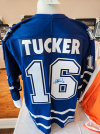AUTOGRAPHED TORONTO MAPLE LEAFS DARCY TUCKER JERSEY