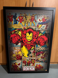 Iron Man Framed Canvas Print