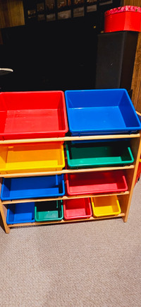Toy bin organizer 