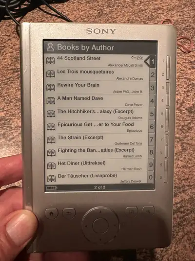 Sony Pocket E Reader PRS-300 500MB, 5in - Silver, View more