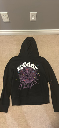 Sp5der hoodie - black 