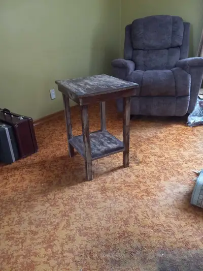 Wooden stand (distressed or look of wear), View more
