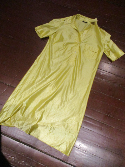 VINTAGE 1970 PARIS FRANK OLIVIER ROBE POLO JERSEY JAUNE, View more