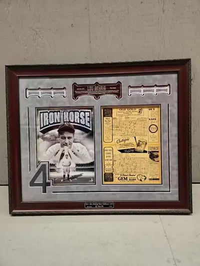 Lou Gehrig's Final Game Scorecard, View more