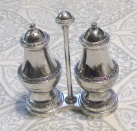 Salt & Pepper Shakers with Stand