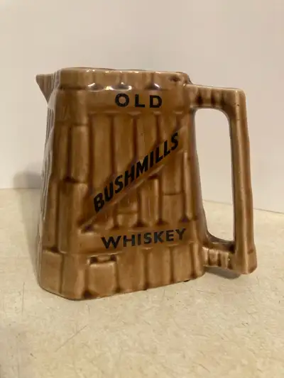 Vtg Old Bushmills Whiskey collectible Pitcher - Excellent shape, View more