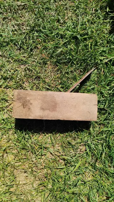 Primitive, possibly hand made wood planer. Sold as is, so please examine photos for condition. For p...