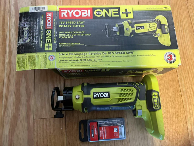 New! Ryobi 18V ONE+ Cordless Speed Saw/Drywall Cutter, Bare tool in Power Tools in Markham / York Region