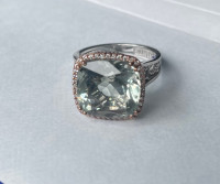 Tacori Prasiolite & diamond Ring
